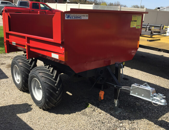 2 ton off road hydraulic trailer by berkelmans welding made in canada